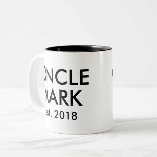 Onkel Tasse | Cadeau de naissance (Vorderseite Links)