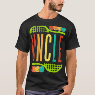 Onkel Tennis Racket Balls Männer Sport Mann U T-Shirt
