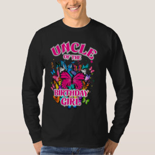 Onkel The Birthday Girl Butterfly Party Matchin T-Shirt