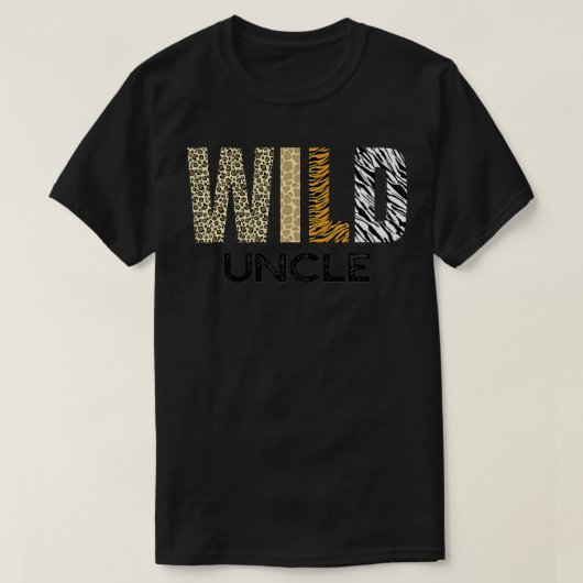 Onkel The Wild One Zoo Birthday Safari Dschungel A T-Shirt (Design vorne)