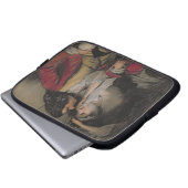 Onkel Toby und Witwe Wadman Laptopschutzhülle (Vorne Knopf)