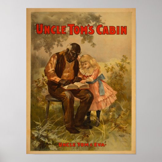 Onkel Tom's Cabin Black Man & Girl Theater Poster (Vorne)