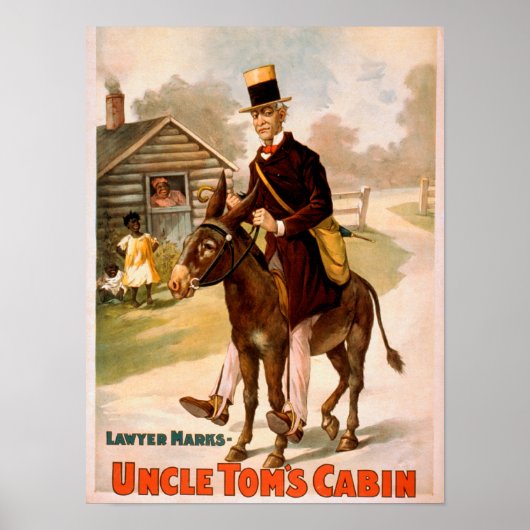 Onkel Tom's Cabin Man and Donkey Theater Poster (Vorne)