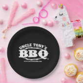 Onkel Tonys BBQ PapierTeller mit Logo (Party)