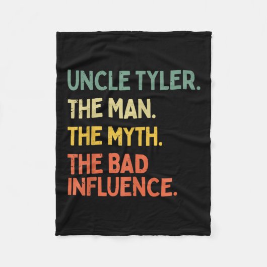 Onkel Tyler zitiert den Mann den Mythos den schlec Fleecedecke (Vorderseite)