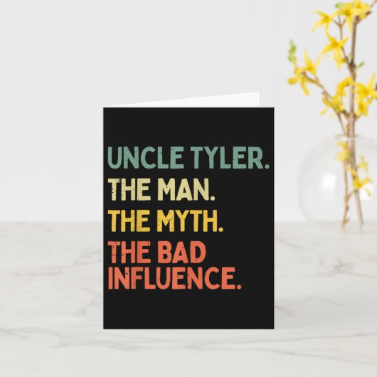 Onkel Tyler zitiert den Mann den Mythos den schlec Karte (Gelbe Blume)