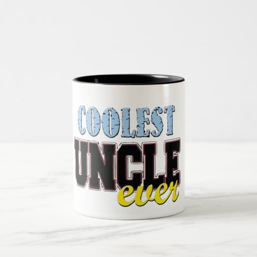 Onkel-Überhaupt Zweifarbige Tasse (Mittel)