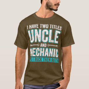Onkel und Mechanische Garage Fixierung Autos Onkel T-Shirt