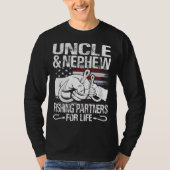 Onkel und Neffe Matching Shirts Fischereipartner (Vorderseite)