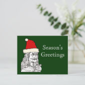 Onkel Vlads Christmas Feiertagspostkarte (Stehend Vorderseite)