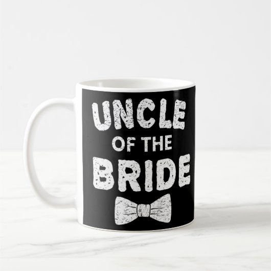 Onkel von Bride Bow Krawatte Hochzeit Kaffeetasse (Links)