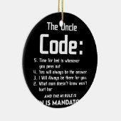 Onkel von Niece Nephew der Onkel Cool 5 Dinge Keramik Ornament (Rechts)