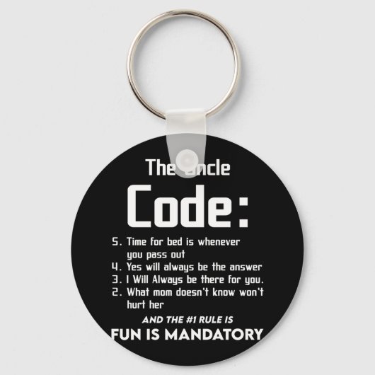 Onkel von Niece Nephew der Onkel Cool 5 Dinge Schlüsselanhänger (Vorderseite)