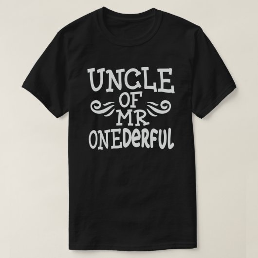 Onkel von Onederful 1st Birthday Party Matching T-Shirt (Design vorne)