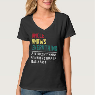 Onkel weiß alles Vatertag für den sonnigen Onkel T-Shirt