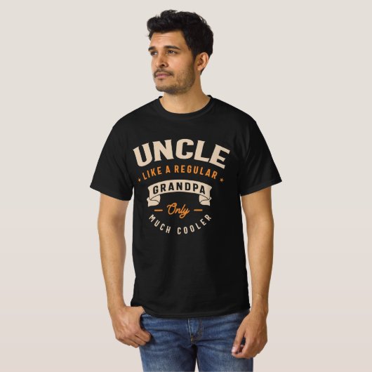 Onkel wie ein normaler Opa nur viel Cooler T-Shirt (Vorne ganz)