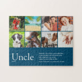 Onkel Zitat Moderne Coole Fun Foto Collage Puzzle (Horizontal)