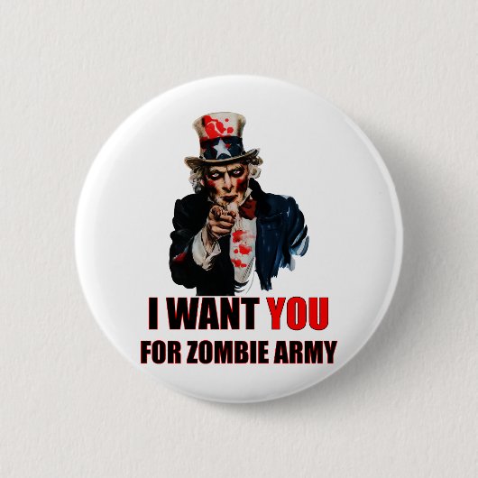 Onkel Zombie Button (Vorderseite)