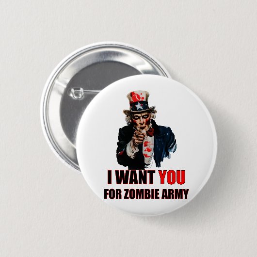 Onkel Zombie Button (Vorne & Hinten)
