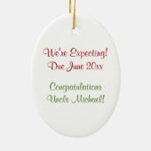 Onkel-zu-Ist Keramik Ornament (Hinten)