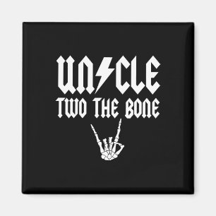 Onkel zwei Skeletterfamilie Geburtstag B Magnet