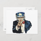 Onkelfußball Postkarte (Vorne/Hinten)