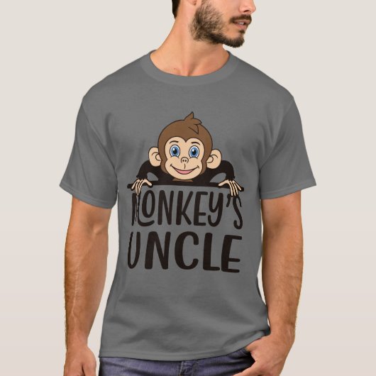 Onkelkunst des lustigen Affen T-Shirt (Vorderseite)