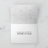 Onkels Geburtstag auf dem Birchbaum Karte (Innenseite)