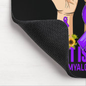 Onkels Kampf ist mein Kampf gegen Fibromyalgie Bew Mousepad (Ecke)