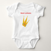 Onkels Prinzessin Baby Strampler (Vorderseite)