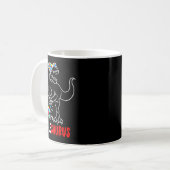 Onkelsaurus T Rex Dinosaur Autismus-Bewusstsein On Kaffeetasse (Vorderseite Links)
