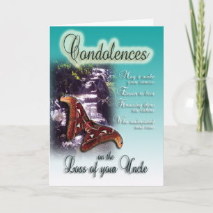 Onkelverlust - Beileidskarte Karte