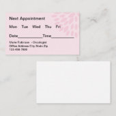 Onkologe Krebsbehandlung Ernennungskarten Terminkarte (Vorne/Hinten)