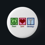 Onkologe Liebe Onkologie Button<br><div class="desc">Ein wunderschönes onkologisches Geschenk mit einem Friedenszeichen,  Herz und dem Symbol für das medizinische Kadukus. Liebe Onkologie. Unterstützen Sie die wunderbaren Ärzte auf dem Gebiet der Heilung und der Unterstützung von Krebspatienten.</div>