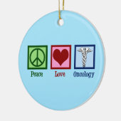 Onkologe Liebe Onkologie Keramik Ornament (Links)