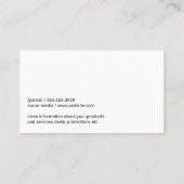 Onkologe-Logo | Arzt mit Stethoscope Visitenkarte (Rückseite)