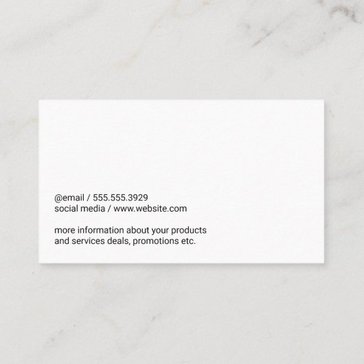 Onkologe-Logo | Arzt mit Stethoscope Visitenkarte (Rückseite)