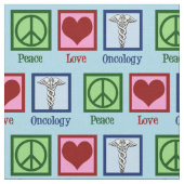 Onkologe Peace Liebe Oncology Office Stoff (Nahaufnahme)