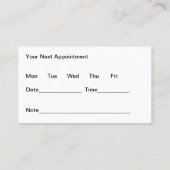 Onkologe Personalausweise Visitenkarte (Rückseite)