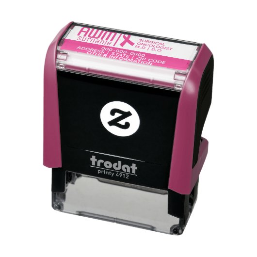 Onkologe rosa Band Logo DIY Geschäftsdetails Permastempel (Produkt)