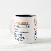 Onkologe suchen Tasse von Geschenken (Vorderseite Links)