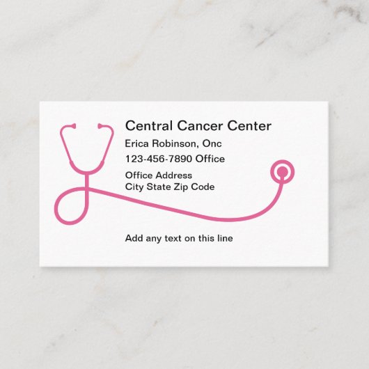 Onkologe Tumorarzt Visitenkarte (Vorderseite)