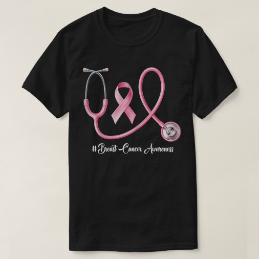 Onkologe und Ocology Nurse Breast Cancer Awarene T-Shirt (Design vorne)