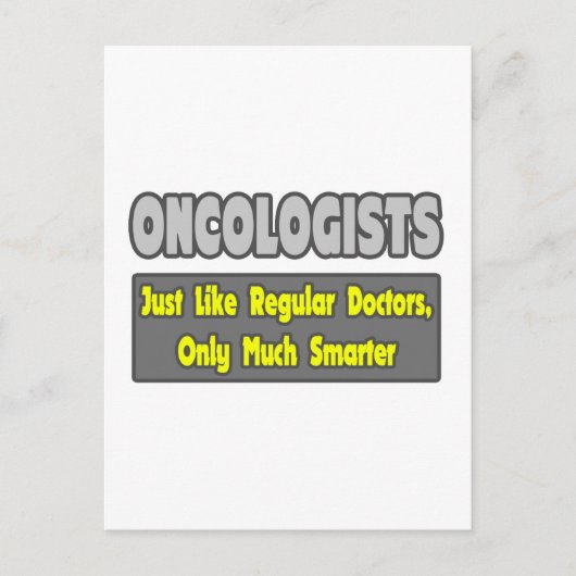 Onkologen... Smarter Postkarte (Vorderseite)