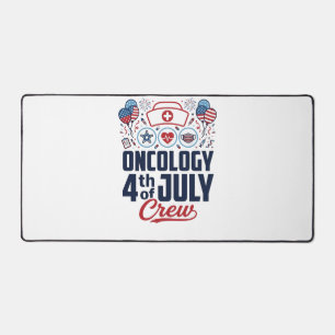 Onkologie 4. Juli Crew Medizinisches Patriotisches Schreibtischunterlage