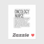 Onkologie Aufkleber (Blatt)