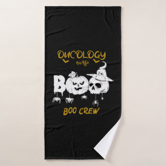 Onkologie-Crew Boo, Onkologie, Halloween Badehandtuch