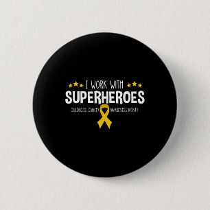 Onkologie der Kinder RN Nurse Onkologe Ribbon Button