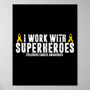 Onkologie der Kinder RN Nurse Onkologe Ribbon Poster