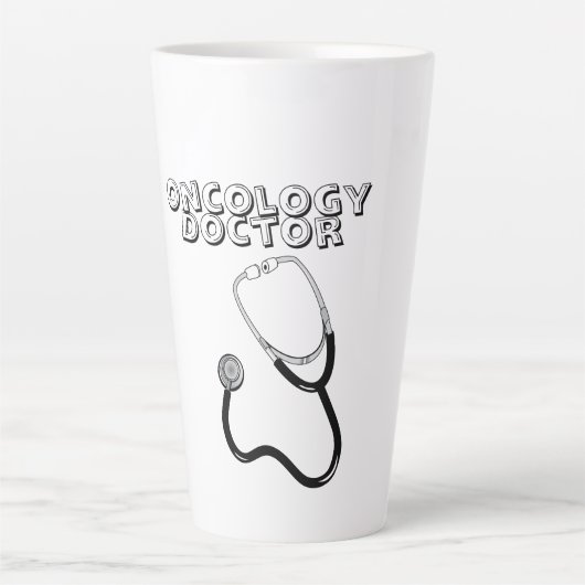 Onkologie Doktor Latte Tasse 17 oz Bestes Arztgesc (Vorderseite)